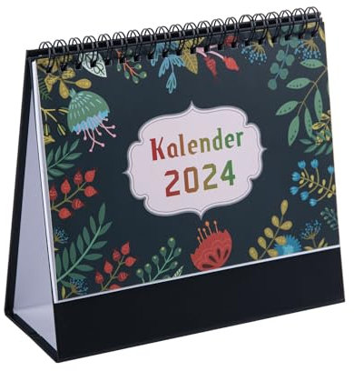 Matymats Kleiner Kalender Tischkalender 2024 Monatskalender, Schreibtischkalender, büro Tischkalender 2024 zum Aufstellen, Stehkalender 2024 mit Monatsplaner To-Do-Liste für büro (Anlage)