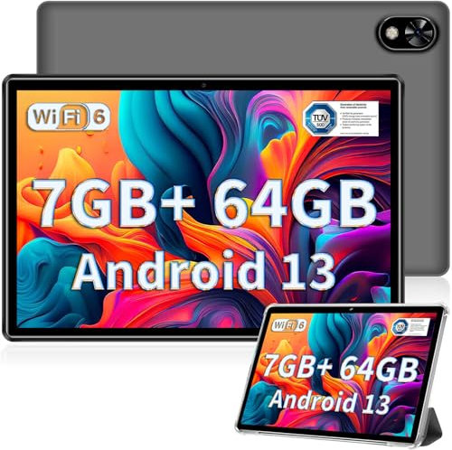 DOOGEE U10 Tablets 10 inch Android 13 Tablet PC, 9GB RAM+128GB ROM(1TB TF), Quad-Core 2.0 GHz/1280 * 800 HD+ IPS/WiFi 6/Bluetooth 5.0/5060mAh/5MP+8MP/OTG/Type C/3.5mm Headphone Jack,Purple