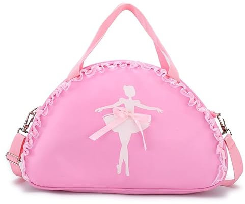 SAVOSWEET Ballett-Tanztasche für Mädchen, Großem Fassungsvermögen Balletttasche für Mädchen, Prinzessin Tanztasche mit Verstellbarem Riemen, Kinder Balletttasche für Ballett Latin Tanz Gymnastik