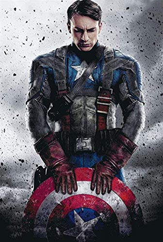 IGHSNZUH Wooden Puzzle 1000 Piece Jigsaw Puzzle Anime Classic Puzzles Adult Children Toys Home Decoration Assempuzzles Toy/Captain America