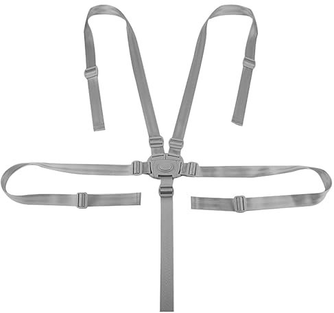 OioTuyi 5 Punkt Gurt Hochstuhl Sicherheitsgurt, Wandelbarer Sicherheitsgurt für Hochstuhl/Kinderwagen, Tripp Trapp Gurt