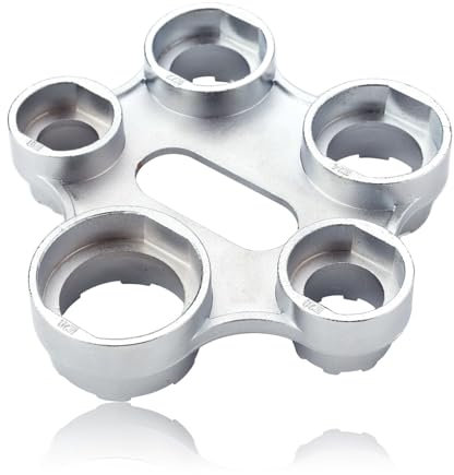 Gosknor Herramienta 10 en 1 para Extraer el Aireador del Grifo, Llave Universal de Metal para Grifos de Fregadero Desmontaje e Instalación Duradera Llave para Grifos de Baño y Cocina Mantenimiento