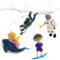 CATOR 4 Stück Aquarium Deko, aquarium deko Schwimmende Astronaut Taucher Aquarium Dekoration Harz Aquarium Zubehoer Landschaftszubehör, aquarium zubehör für Aquarium und Aquarien Zuhause Büro