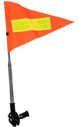 Vaguelly Telescopic Safety Flag for Golf Carts Durable Reflective Flag Height Enhanced Visibility for Golf Carts Wheelchairs Bicycles More