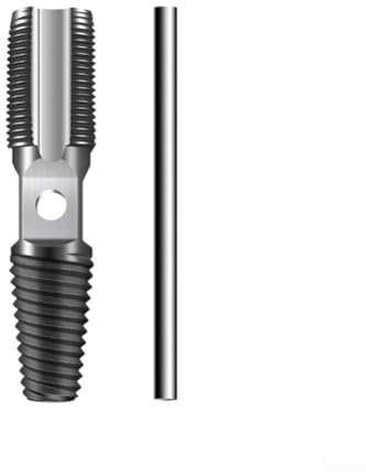 Extracteur de boulons cassés 2 en 1 avec valve triangulaire et extrémité de réparation de filetage pour extraction de vis endommagées (B)