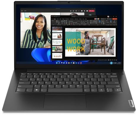 Lenovo V14 G4 ABP AMD Ryzen? 5 5500U Computer portatile 35,6 cm [14] Full HD 8 GB DDR4-SDRAM 512 GB SSD Wi-Fi 6 [802.11ax] Windows 11 Home Inglese Nero (Lenovo V14 G4 83FG001AUK Laptop, 14 Inch Full