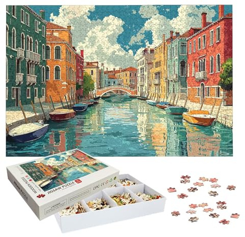Puzzle 6000 Teile, Landschaft Puzzle 6000 Teile Erwachsene, Klassische Puzzles Venedig, Holzpuzzle Erwachsene, Puzzlespiele für Die Ganze Familie, Geschenke für Frauen, Geschenke für Männer, -7147