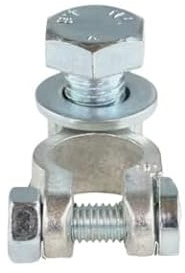 Batterieklemme LKW Pluspol 24V, Anschluss mittig, bis 120 mm² Kabelanschluss, Messing verzinkt, Pol-Durchmesser 17,5 mm, M12 x 16