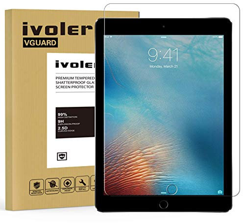 iVoler Pellicola Vetro Temperato per iPad 9.7 Pollici 2018 / iPad 9.7 Pollici 2017 / iPad PRO 9.7 Pollici 2016 / iPad Air/iPad Air 2 (iPad 5 & 6), Pellicola Protettiva, Protezione per Schermo