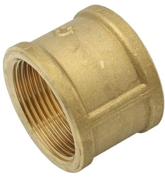 Stabilo-Sanitaer Messingmuffe 1 1/4 Zoll DN32 Rohrmuffe Muffe Rohrverbinder Gewindeverbinder Messingfitting Messing Fitting Gewindefitting Rohrfitting