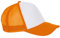SOLS Unisex Bubble Kontrast Kappe (Einheitsgröße) (Weiß/Neon Orange)