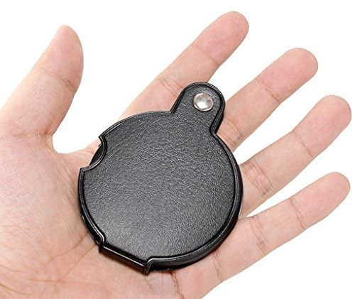 Mini Tasche Lupe 60mm Ø mit 6 Fach Vergößerung Glaslupe faltbar Handlupe Leselupe Lesehilfe Vergrößerungsglas