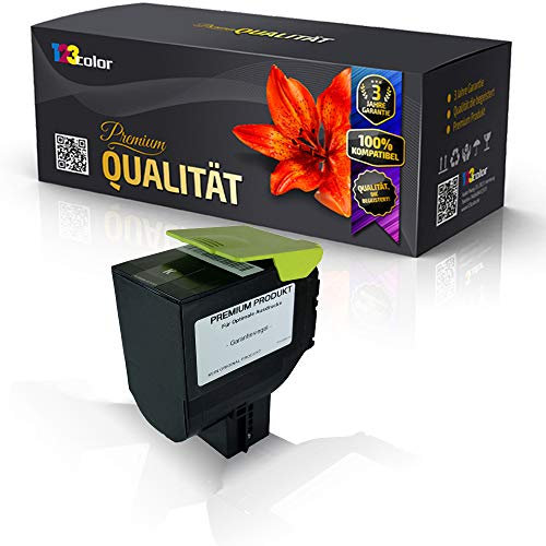 123Color Tonerkartusche kompatibel mit Lexmark CS310 DN CS310n CS410 DN CS410dtn CS410n CS510de CS510dte 70C2HK0 Schwarz