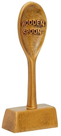 Golden Spoon Trophy, Small Resin Bake Off Award for Cooking and Baking Competition, Sports Tournament, 6 x 16 x 2.5 cm