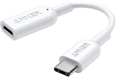 Anker USB-C to Lightning Audio Adapter (Audio Only, Does Not Support Charging, Black, White)