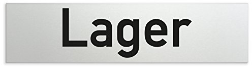 Kinekt3d Leitsysteme Schild/Türschild 160 x 40 x 1,5 mm - Aluminium Vollmaterial eloxiert - Oberfläche in geschliffener Edelstahloptik - 100% Made in Germany (Lager)