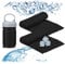 Relaxdays Kühlendes Handtuch, 2er Pack, Mikrofaser, Kühltücher Hals, Sport & Fitness, Kühlhandtuch, 90 x 30 cm, schwarz, 10027811_46