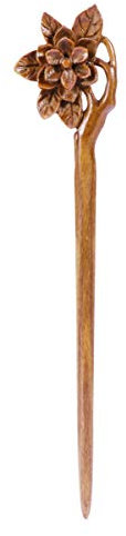 FRCOLOR Wooden Hair Stick Vintage Carved Chinese Hair Chopsticks for Buns Retro Handmade Hair Pin Hair Accessories for Women Long Hair, Random Color