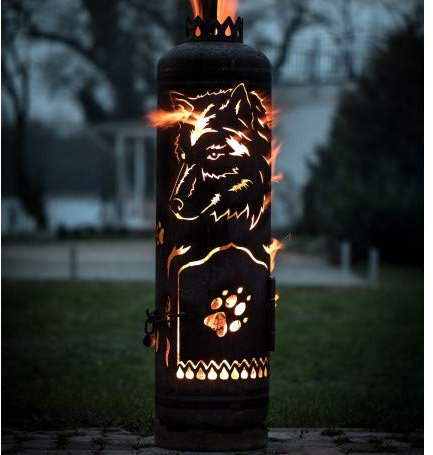 Feuerstelle Feuertonne Wolf