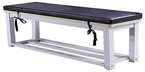 MOTT Dick gepolstertes Bankkissen, PU-Leder, langes Kissen, Sitzpolster mit Reißverschluss, wasserdichtes Holzkissen, weiches Esszimmerstuhlkissen für 2-, 3-, 4-Sitzer, 80 x 40 cm