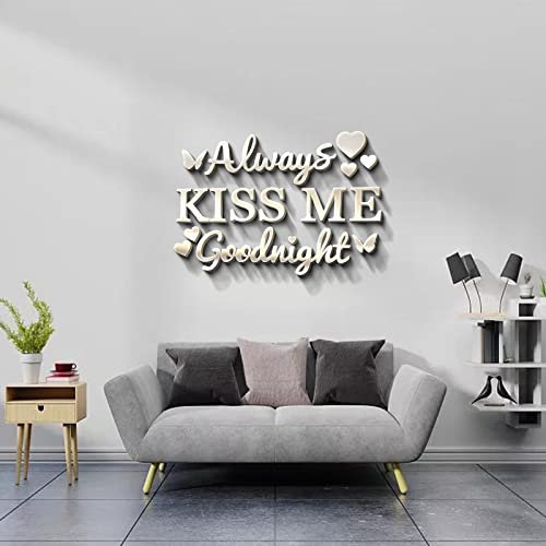 GLOBLELAND Familie Wandaufkleber Silber Wandsticker Spiegeleffekt 3D Wandaufkleber Acryl Wohnzimmer Schlafzimmer TV Hintergrund Wandtattoos Ehe Zimmer Eingang Wohnkultur