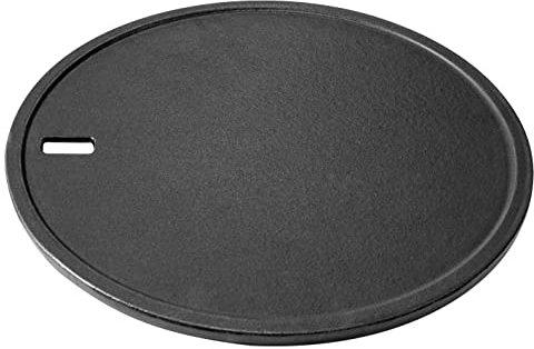 LANDMANN Plaque de cuisson Modulus - En fonte émaillée - Compatible avec le système de grille de cuisson Modulus - Utilisable des deux côtés - Idéale pour rôtir et cuire de petits aliments grillés