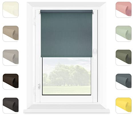 MARDOM Rollos für Fenster Ohne Bohren - Klemmfix Rollo - Mini Rollos für Fenster - Rollo Ohne Bohren - Fenster Rollos für Innen (Meeres, 70x150 cm (Stoffbreite: 66))