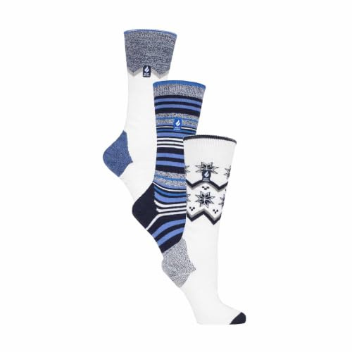 HEAT HOLDERS 3er Pack Damen Winter Skisocken Warm Gepolstert Isoliert Snowboard Kniestrümpfe für Damen (37-42, Mix 2)