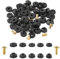 58 Pezzi Kit Rondelle per Rubinetti, 28pz Rondelle in Gomma Piatte per Rubinetti 24pz Rondelle Coniche con 6 Viti in Ottone Guarnizioni Idrauliche Gomma per Rubinetto Riparazione Bagno Cucina