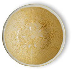 ByOn Lemon S Schale in der Farbe: Gelb/Weiß, aus Dolomit hergestellt, Maße: ø13x6cm, 5228622810