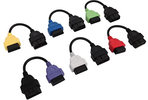 Für MultiECUScan-Adapterkabel, 6-teiliges OBDII-Diagnose-ECU-Scan-Tool-Kabel-Diagnosekabelset Für EcuScan-Adapter 1 2 3 4 5 6