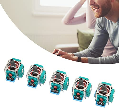 5 Uds Gamepad 3D Joystick, Controlador de Juego Profesional Palo Analógico, Reemplazo de Joystick Estable para Controlador de Joystick PS4