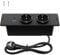 Einbau Steckdosenleiste mit USB C PD 20W, Ohuo Einbau Tischsteckdose 2 Fach Tischplatte Versenkte Steckdose Schwarz, Einbausteckdose 2fach mit USB und USB-C