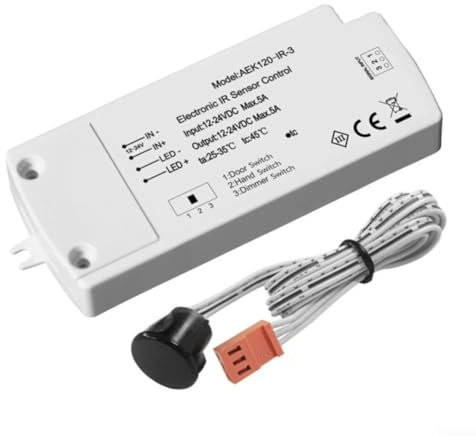 Interruptor de sensor de movimiento, puertas de luz de armario de cocina sin contacto, material, conveniente y eficiente
