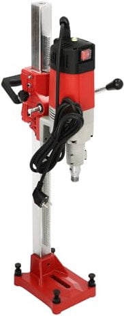 Kernbohrgerät 2300W, Kernbohrmaschine Magnetbohrmaschine 740 U/min mit Pegelmesser Ersatzkohlebürsten Bohrdurchmesser max 165 mm für Bohren von Stahlbeton roten Ziegeln Marmor usw