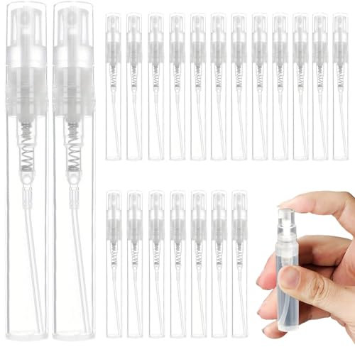 Addein 24 Piezas Pulverizador Perfume, 5ml Atomizador Perfume Recargable, Bote Perfume Recargable, Mini Atomizador de Perfume para Viajes Perfumes Cosméticos.