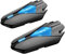 ASMAX Z1 Motorrad Intercom, Bluetooth Mesh Intercom für bis zu 10 Motorräder, Helm Headset mit Universeller Kopplung, Motorradhelm Kommunikationssystem mit IP67 Wasserdicht, Doppelpack