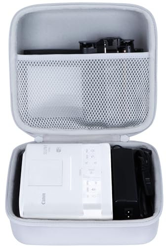 Lebakort Dur Étui Housse Cas Compatible avec Canon Selphy CP1500 / CP1300 / CP1200 Imprimante Photo WiFi (Gris)