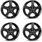 4x Borbet Felgen CWD 6.5x16 ET52 5x120 black glossy kompatibel mit VW Amarok T5 T6 T6.1 T6.1 Transporter T7 Multivan