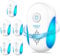 2024 Upgraded Ultrasonic Pest Repeller 6 Packs, Indoor Ultrasonic Repellent for Roach, Rodent, Mouse, Bugs, Ant, Mosquito, Mice, Spider, Electronic Plug in Pest Control
