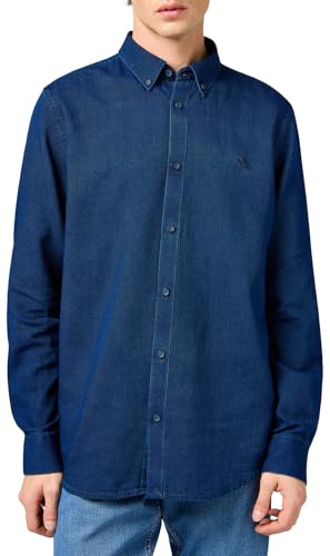 Wrangler - Hemd Herren - Regular Fit - Oxford Shirt - Grau