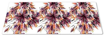 Nimvoya Alfombrilla de ratón de anime para escritorio, diseño de flores XL para escritorio, juegos, XXL, grande, grande, para teclado de computadora, juego de 1 unidad, 30 x 80 cm