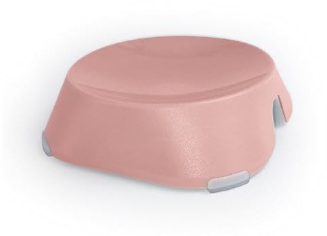 Ancol Made From Round Shallow Pet Bowl in Pink Dishwasher Safe Hygienic Lightweight Durable Non-Slip Bottom Indoor Portable Dog Puppy Feeding Dish