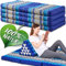 Namasdee Klappmatratze 200x110x8cm mit 100% natürlicher Kapokfüllung (Blau)