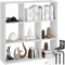 tectake® Bücherregal, Raumteiler, Schrank Regal als Raumteiler im Wohnzimmer, Trennwand Kinderzimmer, Schlafzimmer, Küche oder Garderobe, Würfelregal, Aufbewahrung Büro, Schuhregal (weiß)