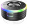 HpLive Lautsprecher, Duschradio IPX7 Wasserdicht Tragbarer Lautsprecher mit Saugnapf RGB Lichtshow FM Radio BT5.3 für Badezimmer(Black)