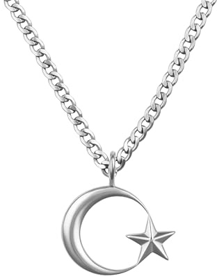 Türkei Kette Herren – Ay Yıldız Anhänger Halskette Edelstahl Schmuck