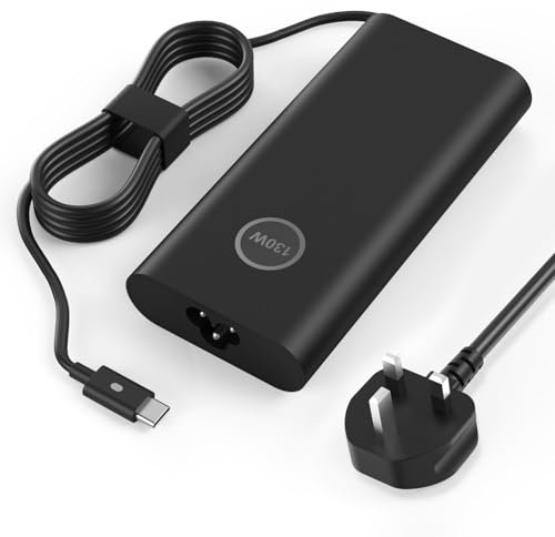 130W USB C Laptop Charger for Dell Compatible with Dell XPS 15 Series 9500 9510 9520 9530 9575, XPS 17 Series 9700 9710 9720 9730, Latitude 5420 5510 7410 7210 Precision 5560 5550 3561 3560