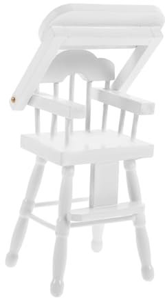Toyvian Miniatur Hochstuhl Für Puppenhaus Dekoratives Handgefertigtes Holzspielzeug Perfektes Zubehör Für Kinderzimmer Und Sammlungen Stilvolles Und Realistisches Design