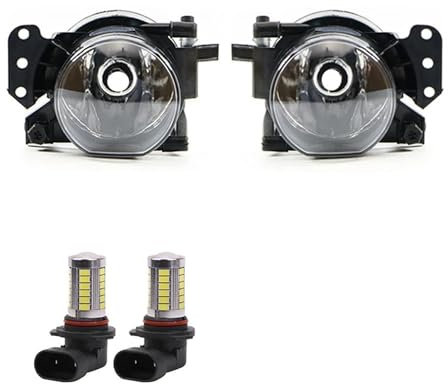 Paraurti Anteriore Fendinebbia Per BMW Serie 3 5 6 E60 E61 E90 E91 323i 325i 525i Gruppo Fari Fendinebbia Con Lampadine Paraurti Anteriore Luce Antinebbia 63176910791(Pair With LED L10)